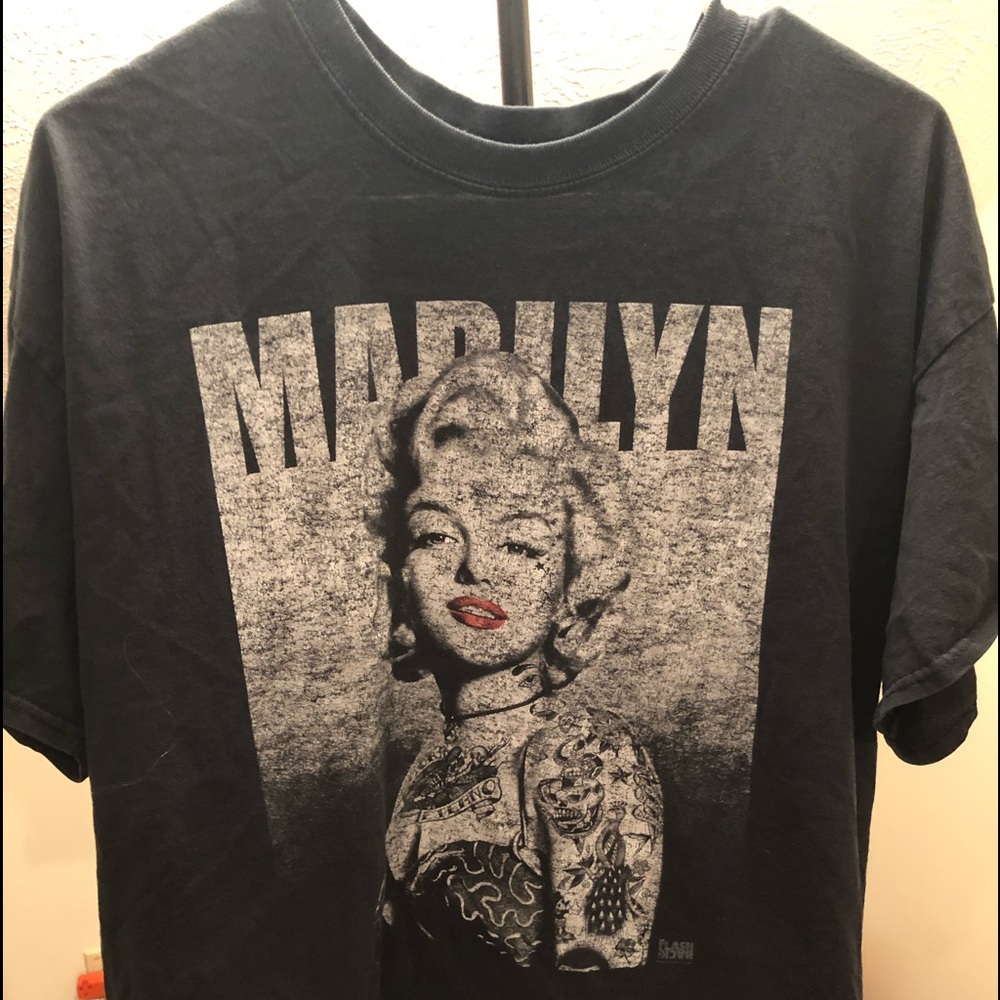 Vintage Marilyn Monroe with Tattoo's Mens XL Black